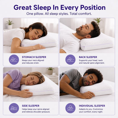 LumiVera™ Ergonomic Cooling Pillow