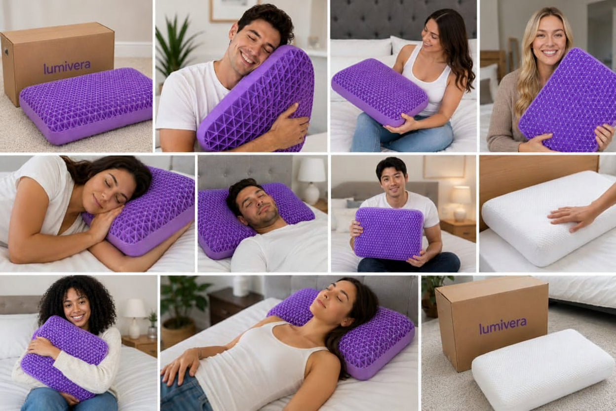 LumiVera™ Ergonomic Cooling Pillow