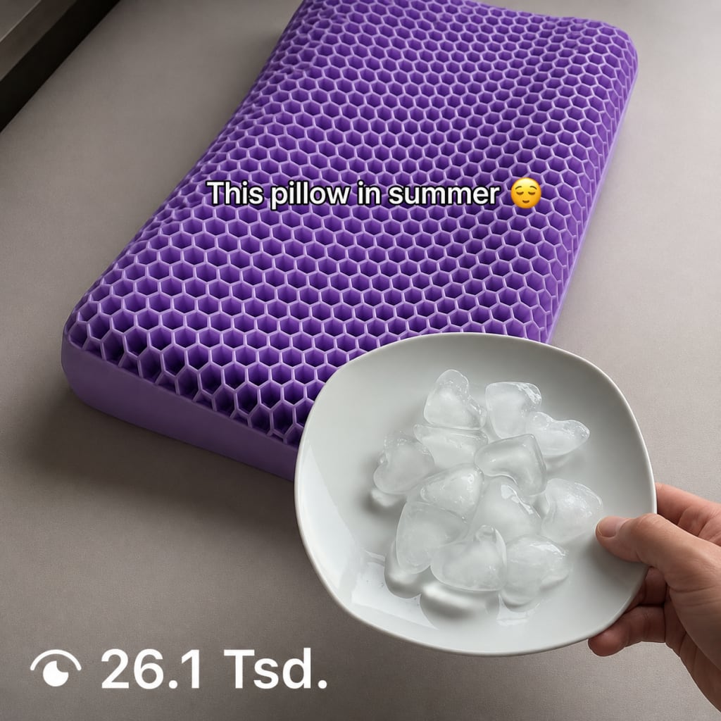 LumiVera™ Ergonomic Cooling Pillow