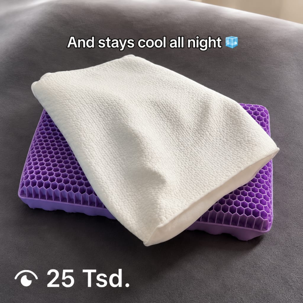 LumiVera™ Ergonomic Cooling Pillow